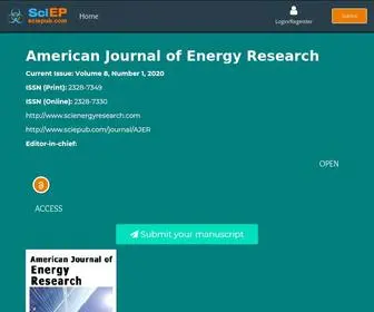 Scienergyresearch.com(American Journal of Energy Research) Screenshot