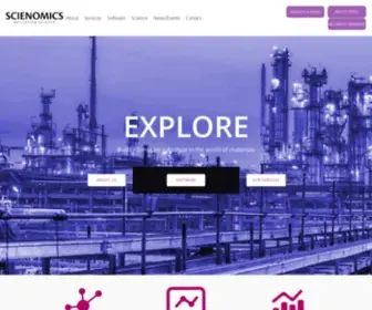 Scienomics.com(Product & process design) Screenshot