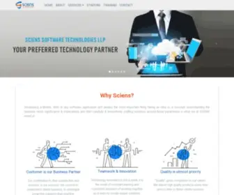 Scienstechnologies.com(Sciens Technologies) Screenshot
