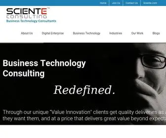 Scienteconsulting.com(Sciente Consulting) Screenshot