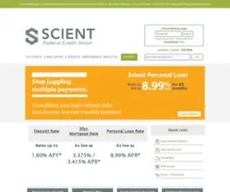 Scientfcu.org(Scient Federal Credit Union) Screenshot