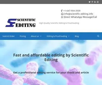 Scientific-Editing.info(Scientific Editing) Screenshot