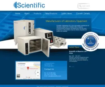 Scientific.co.za(Scientific engineering) Screenshot