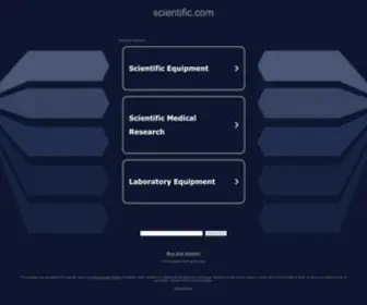 Scientific.com(Scientific) Screenshot