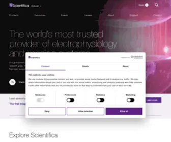 Scientifica.uk.com(Providing Electrophysiology & Multiphoton Imaging Systems) Screenshot