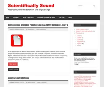 Scientificallysound.org(Scientifically Sound) Screenshot