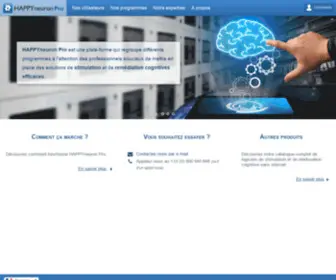 Scientificbraintrainingpro.fr(Solutions Professionnelles de Thérapie Cognitive) Screenshot