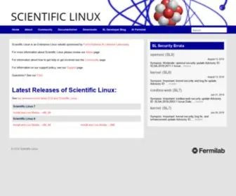 Scientificlinux.org(Scientific Linux) Screenshot