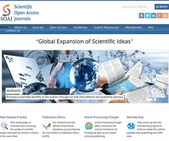 Scientificoajournals.org(Scientific Open Access Journals) Screenshot