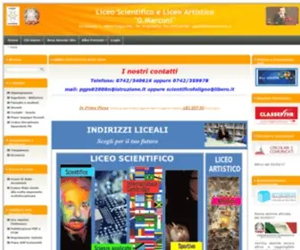 Scientificofoligno.it(Liceo Scientifico e Liceo Artistico G.Marconi di Foligno) Screenshot