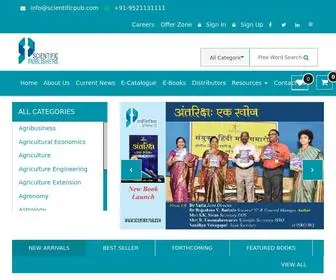ScientificPub.com(Agriculture Publishers) Screenshot