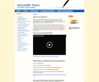 Scientifictutor.org(Scientific Tutor) Screenshot