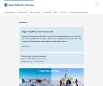 Scientists4Future.org(We have restructured our website) Screenshot