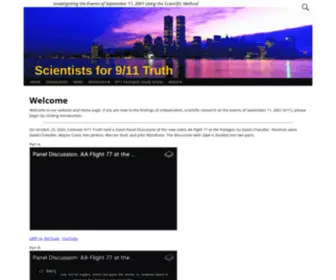 Scientistsfor911Truth.com(Investigating the Events of September 11) Screenshot