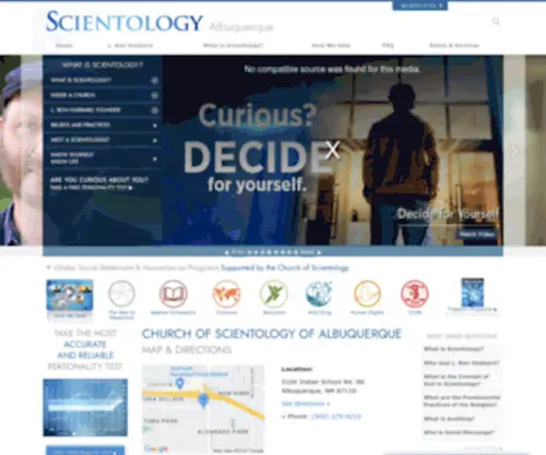 Scientology-Albuquerque.org(Church of Scientology of Albuquerque) Screenshot