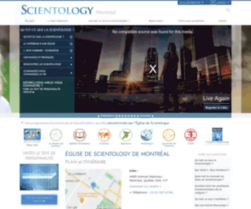 Scientology-Montreal.org(Église) Screenshot