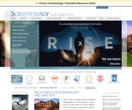 Scientology-Saltlakecity.org(Church of Scientology of Salt Lake City) Screenshot