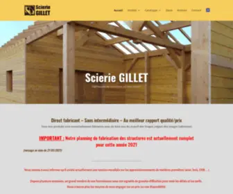 Scieriegillet.fr(Scierie Gillet) Screenshot