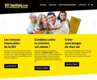 Scifamiliale.com(SCI familiale) Screenshot