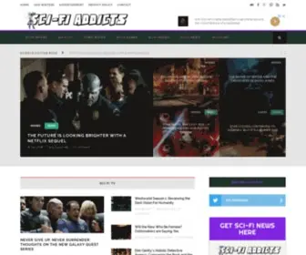 Scifiaddicts.com(Sci-Fi News, Videos, and Reviews) Screenshot