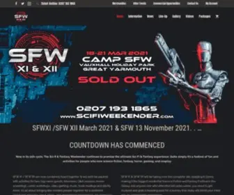Scifiweekender.com(Sci Fi Weekender) Screenshot