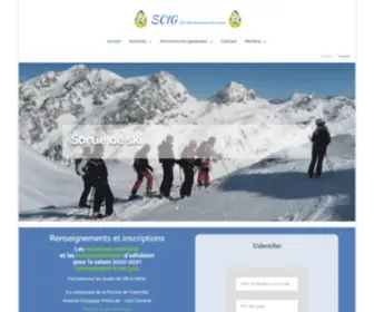 Scig.ch(Ski Club International de Genève) Screenshot