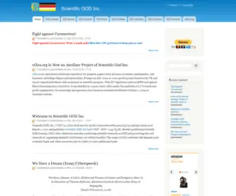 Scigod.org(Scientific GOD Inc) Screenshot