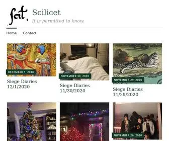 Scilicet.blog(It is permitted to know) Screenshot