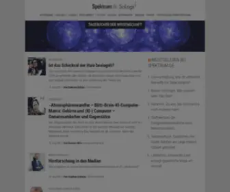 Scilogs.eu(Tagebücher der Wissenschaft) Screenshot