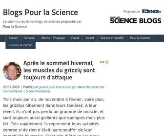 Scilogs.fr(Blogs) Screenshot