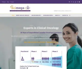 Scimega.com(Experts in clinical oncolgy trials in Canada (Reverse Feasibility)) Screenshot