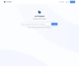 Scinapse.io(Academic search engine for paper) Screenshot
