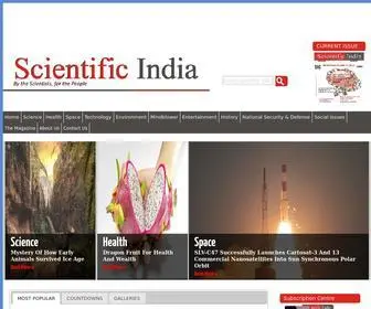 Scind.org(Scientific India magazine) Screenshot