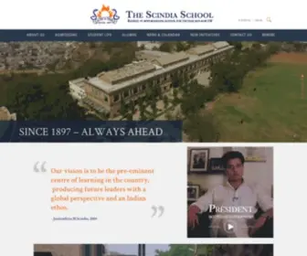Scindia.edu(The Scindia School) Screenshot