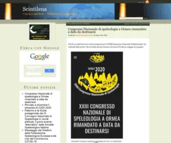 Scintilena.com(Speleologia) Screenshot