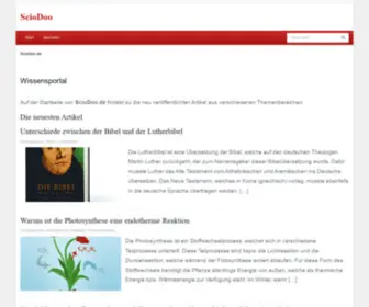 Sciodoo.de(Das Wissensportal) Screenshot