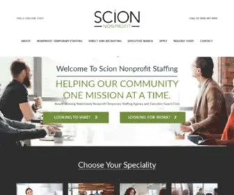 Scionnonprofitstaffing.com(Scion Nonprofit Staffing) Screenshot