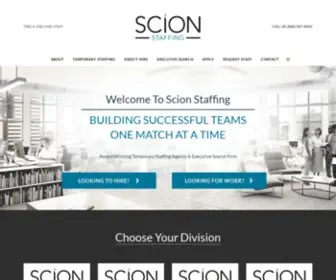 Scionstaffing.com(Scion Staffing) Screenshot