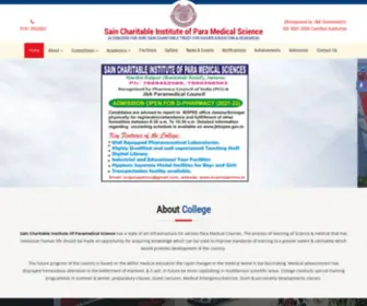 Scipmsjammu.in(Sain Charitable Institute of Para Medical Science) Screenshot