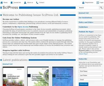Scipress.com(SciPress Ltd) Screenshot