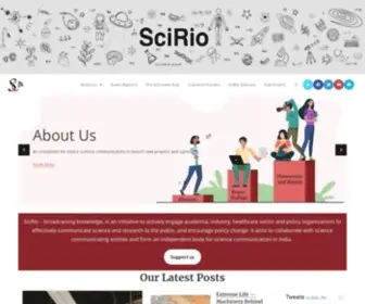 Scirio.in(Home — SciRio) Screenshot