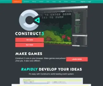 Scirra.net(Create Games with Construct 2) Screenshot