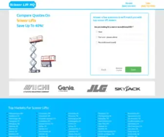 Scissorlifthq.com(New & Used Scissor Lifts for Sale) Screenshot