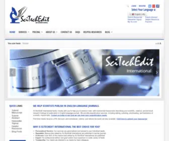 Scitechedit.com(SciTechEdit International) Screenshot