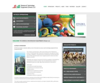 Scitechmni.com(Science & Technology Equipment (Oman) LLC) Screenshot