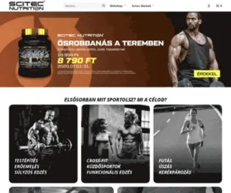 Scitec.hu(Scitec Márkaoldal és Webshop) Screenshot