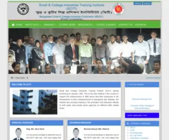 Sciti-Sme.gov.bd(Small & Cottage Industries Training Institute (SCITI)) Screenshot