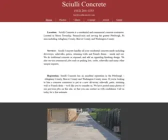 Sciulliconcrete.com(Sciulli Concrete) Screenshot