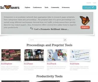 Sciweavers.org(Sciweavers is an academic network for scientists and researches) Screenshot