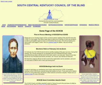 SCKCB.org(Serving the blind and low vision population of South Central Kentucky) Screenshot